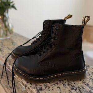 Dr. Martens Black Leather Pascal Boots